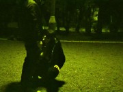 me on a leash like a dog while the traffic passes around us and anyone can run into us... priceless. 10/16