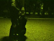 me on a leash like a dog while the traffic passes around us and anyone can run into us... priceless. 16/16