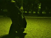 me on a leash like a dog while the traffic passes around us and anyone can run into us... priceless. 9/16