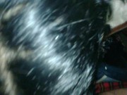 Leather jacket and cock sucking in a public park while cars drive by. It was cold but the sperm was 15/16