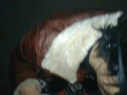 Leather jacket and cock sucking in a public park while cars drive by. It was cold but the sperm was 7/16