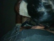 Leather jacket public blowjob 6/16