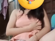 Nalilibugan si GF kakasexting kay BF kaya todo laro sa dede at mabasang puki 5/16