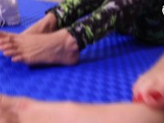 Gym smelly feet domination POV - teaser 15/16