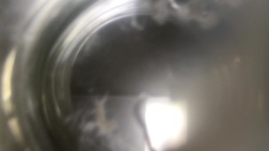 Twink cums into cup of water ( inside glass view ) FLOATING SPERM