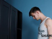 SHAME4K. guy finds dildo in the closet of old friend of his stepmother and bangs her 4/16