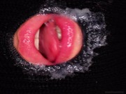 CLOSE UP POV: FUCK My Perfect LIPS with Your BIG HARD COCK and CUM In MOUTH! Balaclava BLOWJOB ASMR 16/16