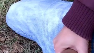 Foreskin cum - Cumshot outdoor