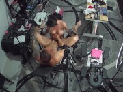 My Strap On Stories - He CUMS NONSTOP from a hard Pegging with 2 dildos while I Suck him off. 4 view 14/16