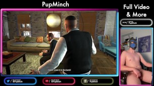 Horny Gainer Bator Pup Edges As He Games - GTA: TBOGT #1 (Full Video On JFF)