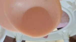 Fucking my ass with a large dildo