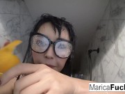 Marica masturbates in the mirror 10/16