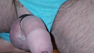 Prostate massage then a wank