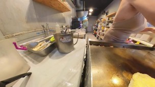 Morning Breakfast Date with My Cute Asian Girlfriend