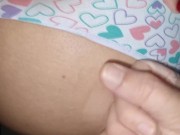 Cum eating cuckold - Massive cumshot over my wife's pussy and eating all cum 3/16