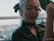 Leashed and Collared Mila plays with cock and takes cock - Themindoftommy 12/16