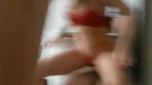 Gorgeous long legged Annick rides a cock