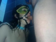 My squint eyes tearing up as I hold by mouth open just to gag on a fat cock 3/16