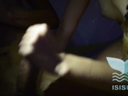 My friend's girlfriend sucks my dick while I make a marijuana joint 16/16