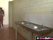 Big titted jogger masturbates with dildo 9/16