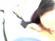 可愛い彼女のフェラ手こき！焦らされて大量射精 2/16