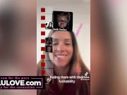 Babe sharing cunt spread closeups & dirty talking in between clips of real life behind the scenes adventures - Lelu Love 13/16