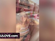 Babe sharing cunt spread closeups & dirty talking in between clips of real life behind the scenes adventures - Lelu Love 8/16