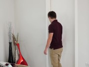 PUREMATURE Blonde Mature Babe Catches Mover Playing With Her Vibrator 2/16