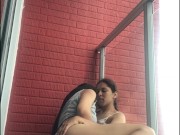 He masturbated my best friend on the balcony of her apartment 15/16