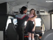 PORN+ Petite Spinner Finally Fucks Her Big Dick Bus Driver 6/16