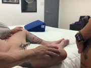 My Strap On Stories - locked in a Cage  & made to Lick my Pussy and AssHole while his Cock Struggles 4/16