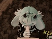 POV Cute Horny Femboy Bunny Gives You A Sloppy Blowjob Animation Preview 1/16