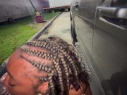 Married girl suck my dick in the parking lot like a lot lizard for free truck stop 9/16