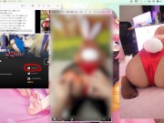 一緒にコスプレイヤーとHな動画を見る（パワーバニー） 11/16