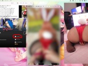 一緒にコスプレイヤーとHな動画を見る（パワーバニー） 13/16