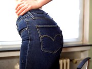 Jeans Po Dirty Talk**Blue Jeans machen dich hart und spritzgeil!!! German Teen!!!! 12/16