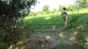 Public wanking in fetish-lingerie. Horny time in nature at cruising spot. (003) Tobi00815