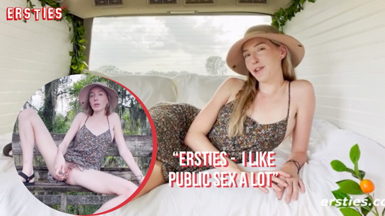 Ersties - Zoe Gets Off on a Park Bench - Public