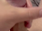 Hartes Morgenholz 🌞 langsam mit Precum und Cumshot 💦