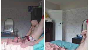 Self piss drinking with 12 inch urethral sound into my bladder