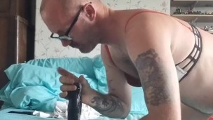 Request - dildo blowjob and jerk off