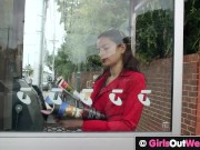 Bushy pussy licked and finger-fucked 3/16