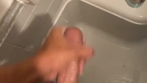 cumming in the shower