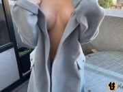 Me cojo a una pendeja tetona en el baño y balcon publico | Argentina | Facial 1/16