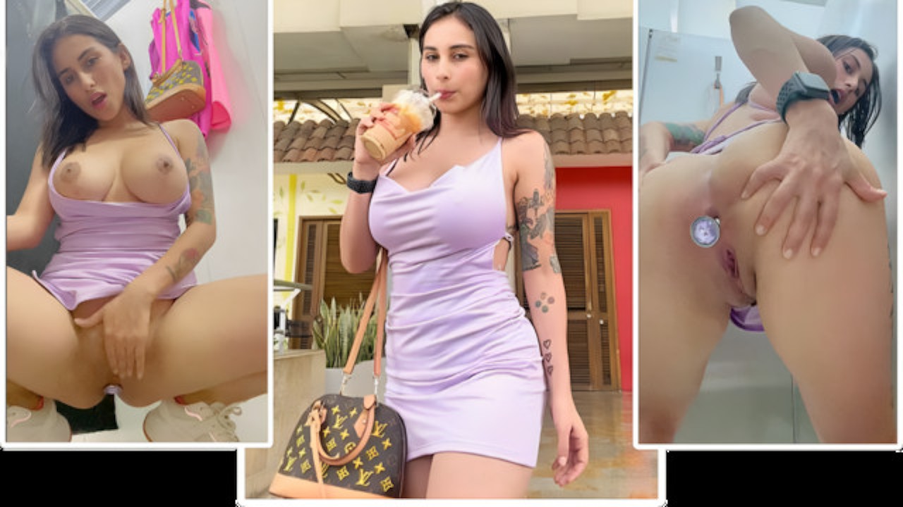 Chica colombiana de 23 años se masturba en el centro comercial de colombia  🇨🇴 ( JENIFERPLAY )