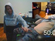 Heather Kane promised fan he would cum in under 60 seconds! 16/16