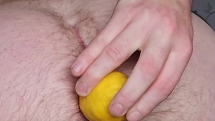 Birthing lemons and inserting courgette / zuchinni