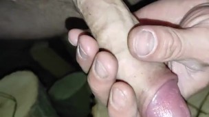 Femboy Cock play in the wood