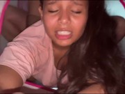 esposa del vecino se queda atrapada en el castillo y la ayuso con mi gran verga