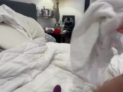 My Strap On Stories - He’s Sucked & made to wear a vibrating ButtPlug b4 I let his DICK fuck  my ASS 9/16